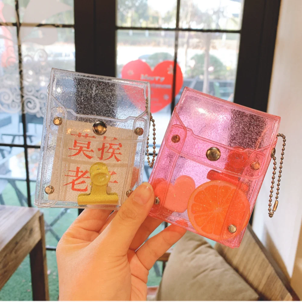 Transparent Chapstick Pouch Clear Lipsticks PVC Keychain Lip Balm Sleeve