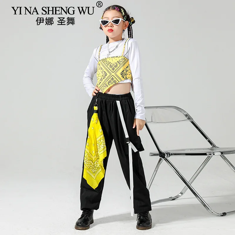 الفتيات أزياء رقص الجاز النساء مجموعة ممارسة ارتداء المنصة المرحلة الملابس الساخنة العصرية استوديو وتتسابق ملابس الرقص الجديدة للأطفال