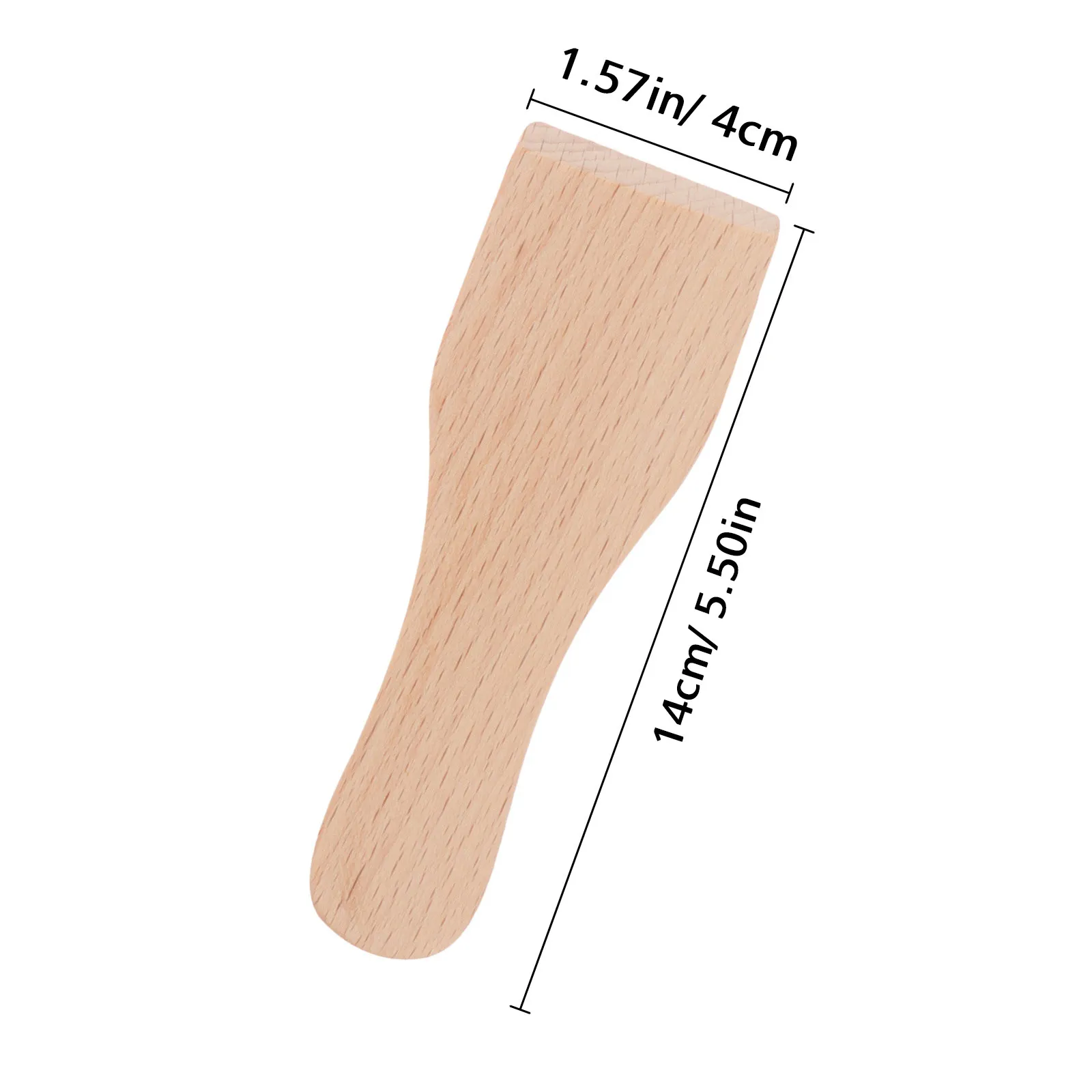 6Pcs Household Wooden Spatula Set Premium Grade Wood Non-Scratch Heat-Resistant Baking Tool for Pastry Butter Spreading Jam