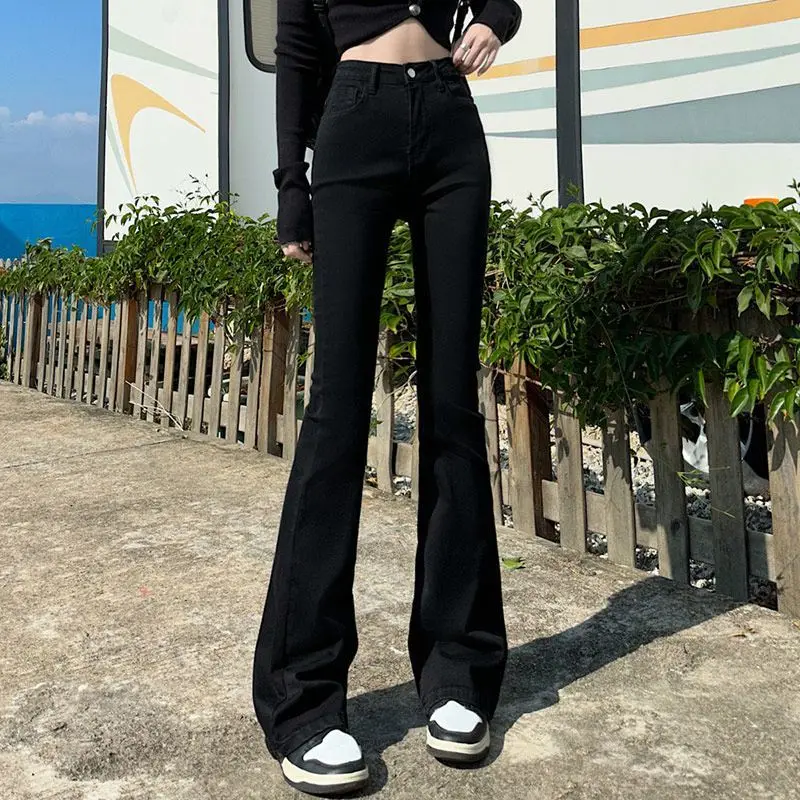 เสื้อผ้าผู้หญิงสไตล์ Y2K ยุค 2000 กางเกงยีนส์ผู้หญิงสำหรับทำงานออฟฟิศ ธุรกิจ ชุดทำงานสุภาพ กางเกงผู้หญิง แฟชั่นเดนิม สวมใส่สบาย สง่างาม ทันสมัย เรียบง่าย