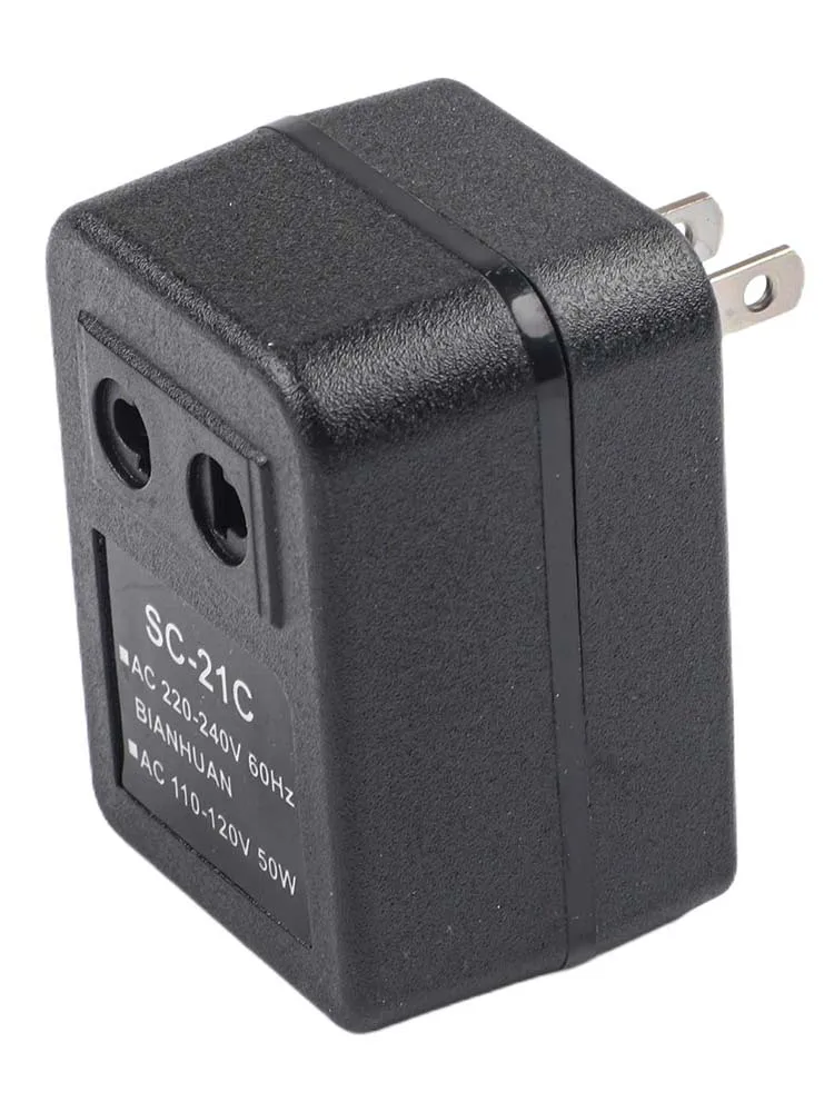 Converter Step-down Transformer Tool Vertical 220V To 110V AC 50W Adapter Accessory Replacement Part Heart Shape view 2