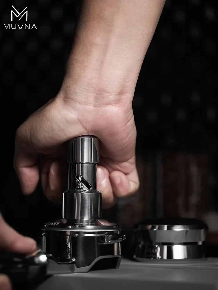 MUVNAItalian coffee powder distributor adjustable constant pressure clanging impact powder press 58mm powder press hammer