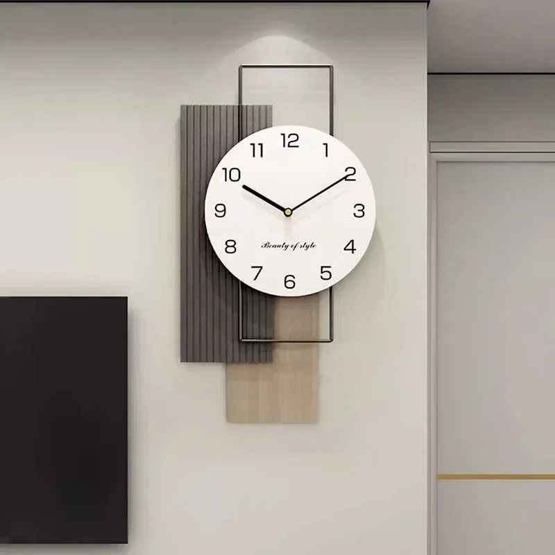 Silent Living Room Wall Clock Modern Design Metal Room Creative Wall Clock Large Horloges Murales Decorating Items