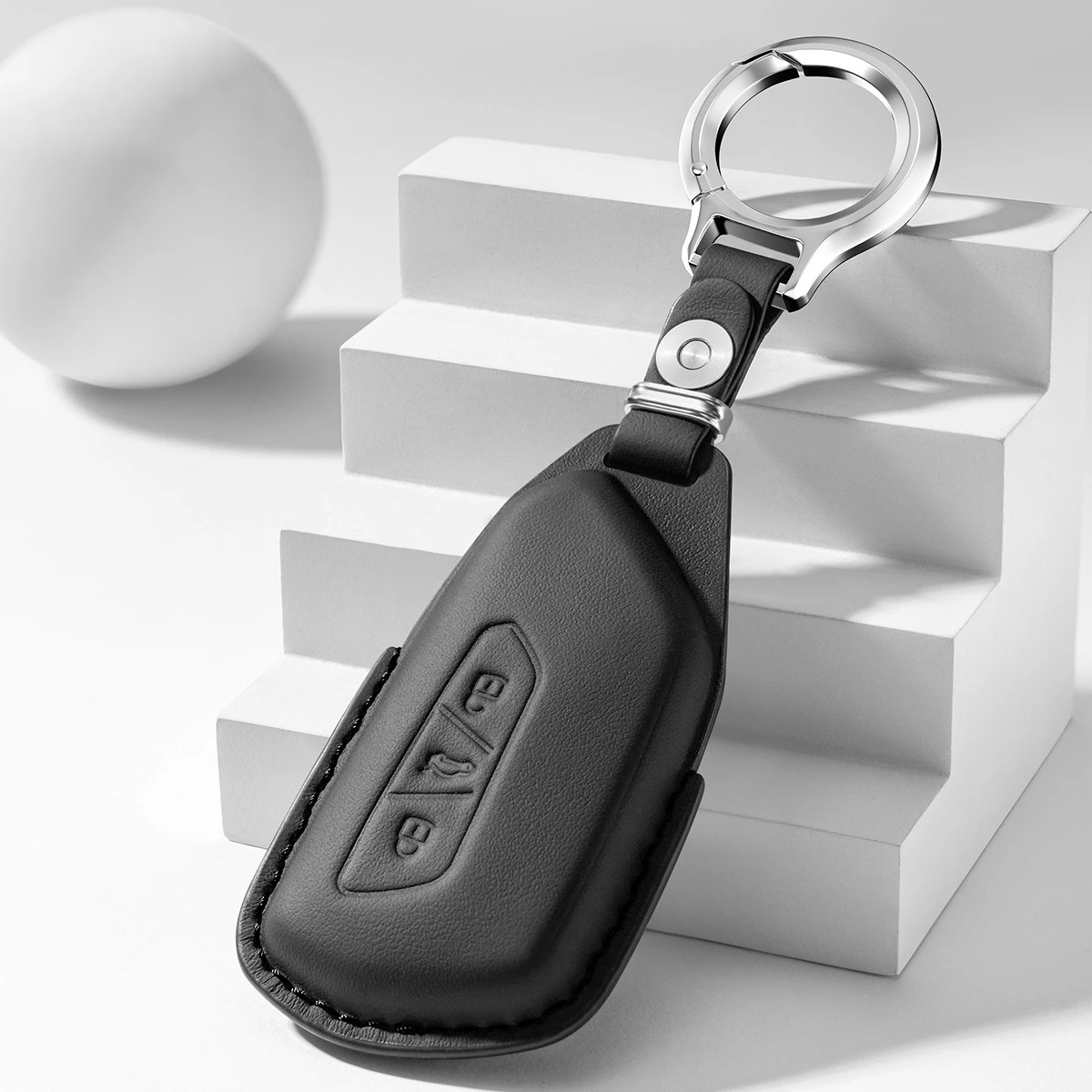 

leather Car Key Case Cover For VW Volkswagen Golf 8 MK8 ID.3 ID.4 Cupra Skoda Octavia A8 SEAT Leon MK4 2020 21 Formentor Tarraco