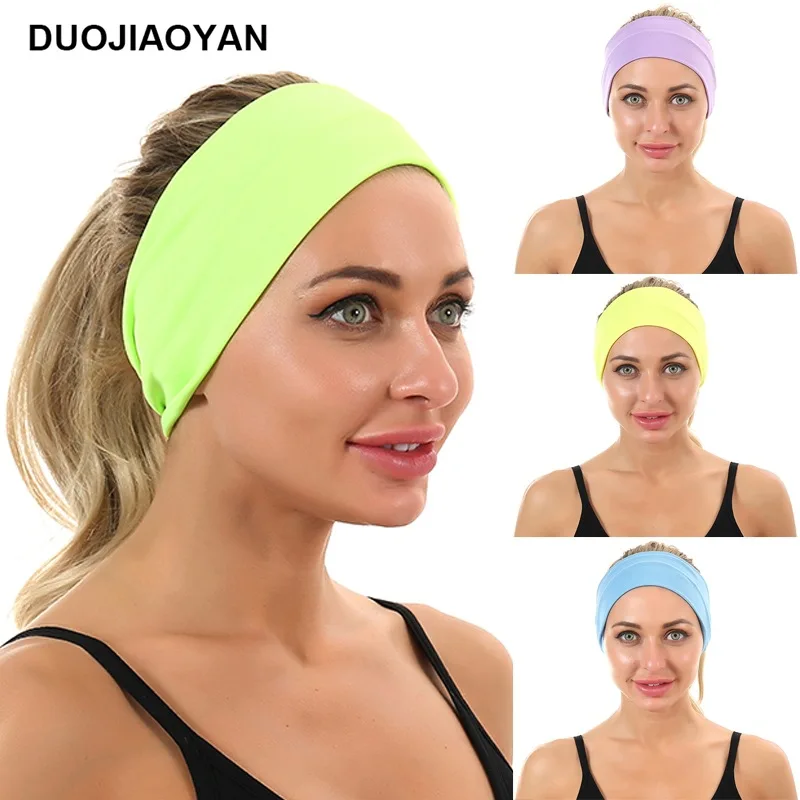 Cross-Border Spring Summer New Solid Elastic Candy Color Narrow Hair Band European And American Sports Workout Sweat H