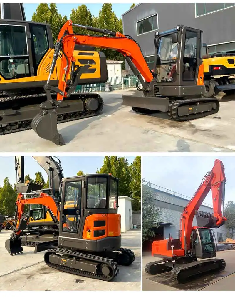 

Customized Cheap Chinese small digger crawler 18.5KW Kubota hydraulic hammer 3.5T mini excavator for sale