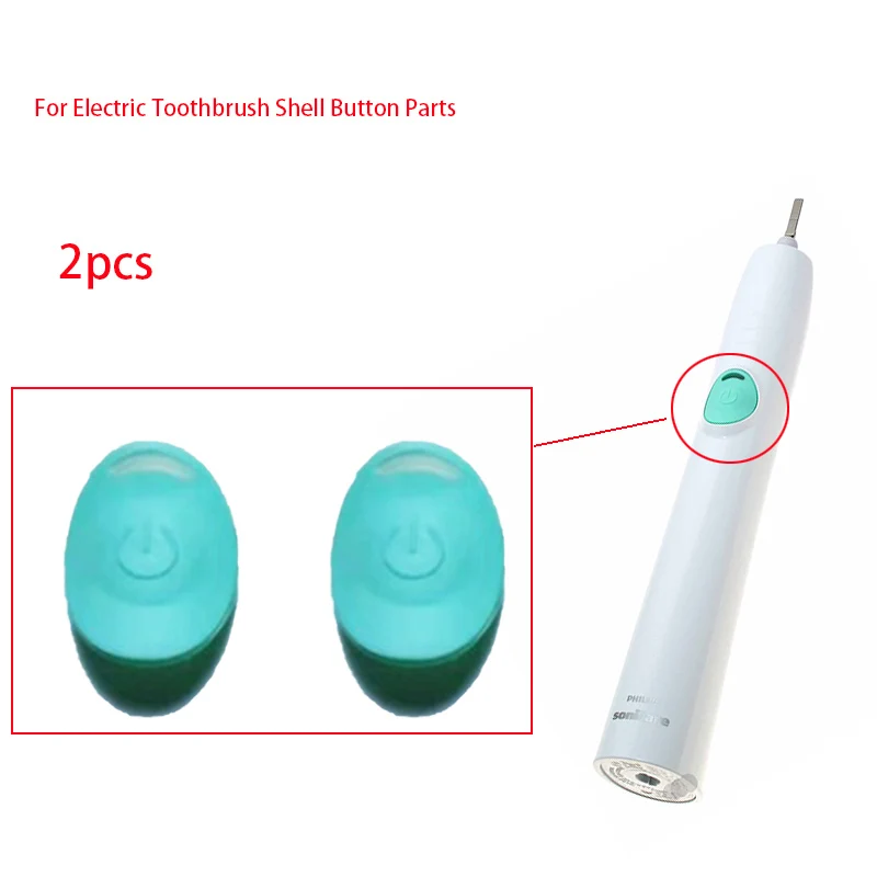 2pcs Electric Toothbrush Shell Power Button,For HX6530/HX6511/HX6512 etc Replace Switch Button Parts