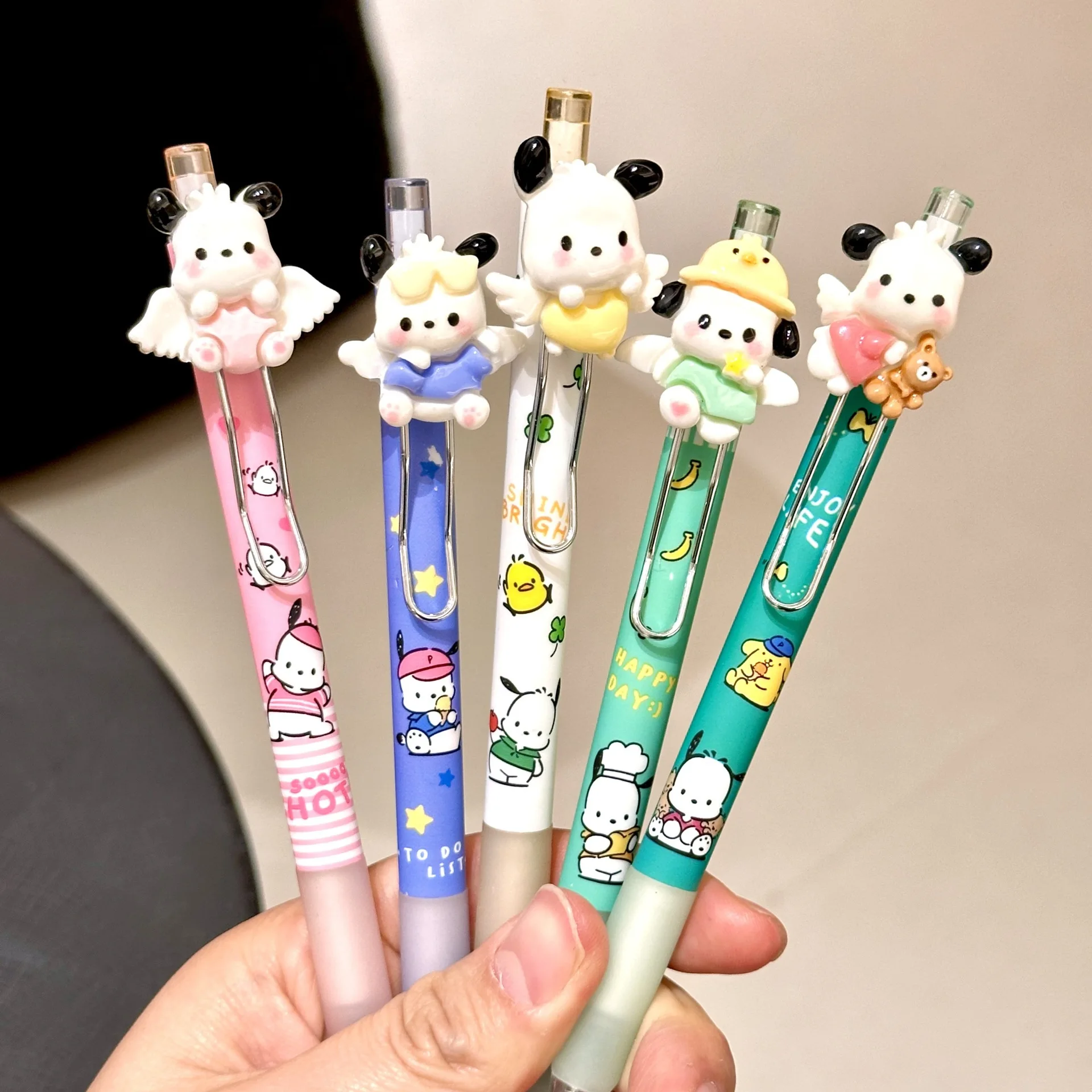 5 Buah Pena Bolpoin Kartun untuk Hellokitty Kuromi Cinnamoroll Alat Tulis Siswa Sekolah Pena Tanda Tulis