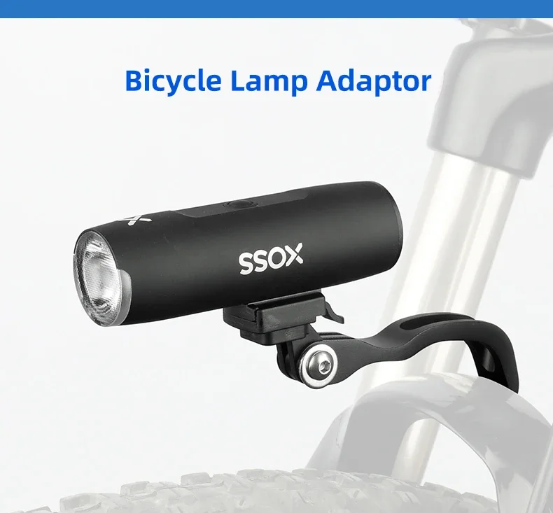 Scheinwerferhalter, anwendbar auf XOSS XL400 800, passend für GoPro Fußrichtung, umschaltbarer Fahrradlenker, Vorbau, Gabel, Helmhalterung – Detail 1