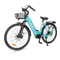 Accolmile City Ebike Women's Bicycle Urban Trekking Electric Bike M200 Torque Mid Motor Adult Pedelec Commuting CE Approval