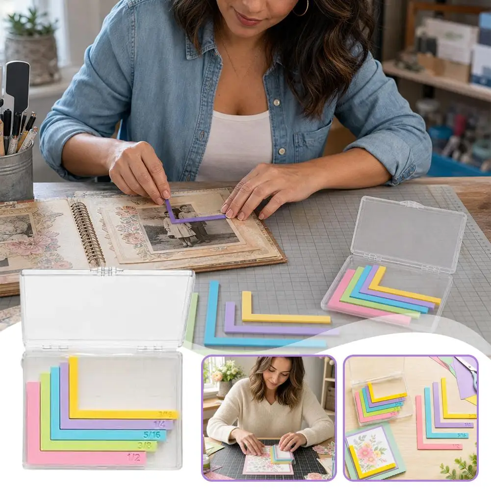 Durable Accurate Rail Painting Color Cardboard Drawing Tool Perfect Layering Alignment Card Making Alignment Guide Set With Tray