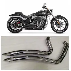Motorcycle Exhaust System Muffler Exhaust Pipe For Harley Softail Breakout Fat Boy Low Rider Street Bob 18-25 Accessories