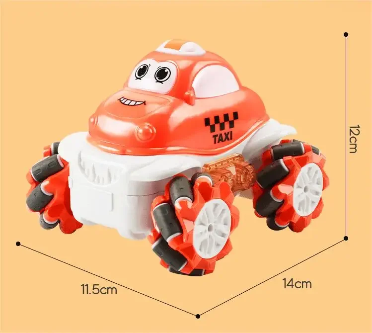 9CH Rotation Sideshift Cute Pet Stunt Remote Control Car 360 ° Stunt Cool Lighting Animal Children Toy Children Gifts