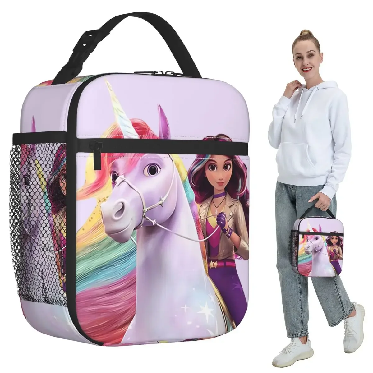 Unicorn Academy Sophia Wildstar Insulated Lunch Bag for Women Office Cooler Thermal Food Box Tote Portable Lunch Boxes Container