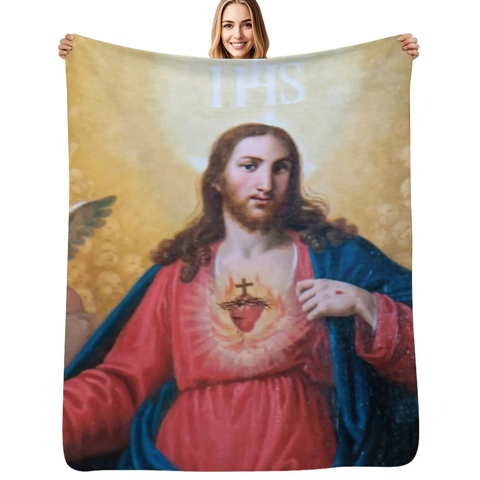 

Sacred Heart Throw Blanket wednesday Luxury Brand Blankets