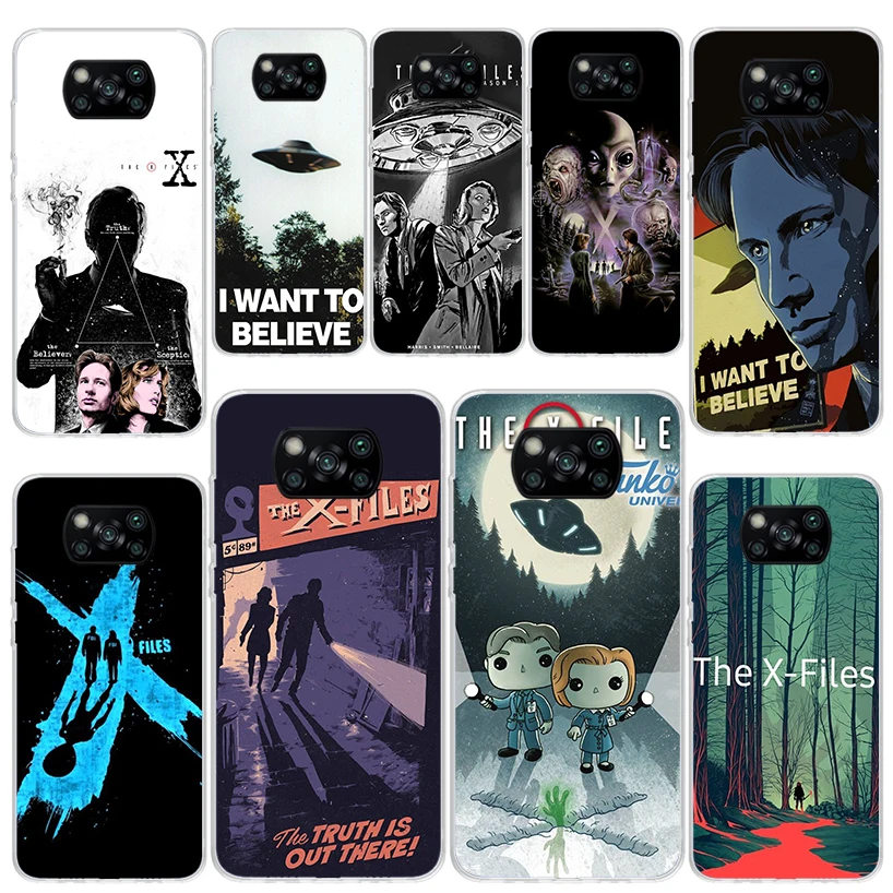 The X Files I Want to Believe Soft Silicone Phone Case For Xiaomi Poco X3 NFC X4 GT X5 X6 F6 F5 Pro F4 F3 F2 F1 M5S M4 M3 M2 5G 