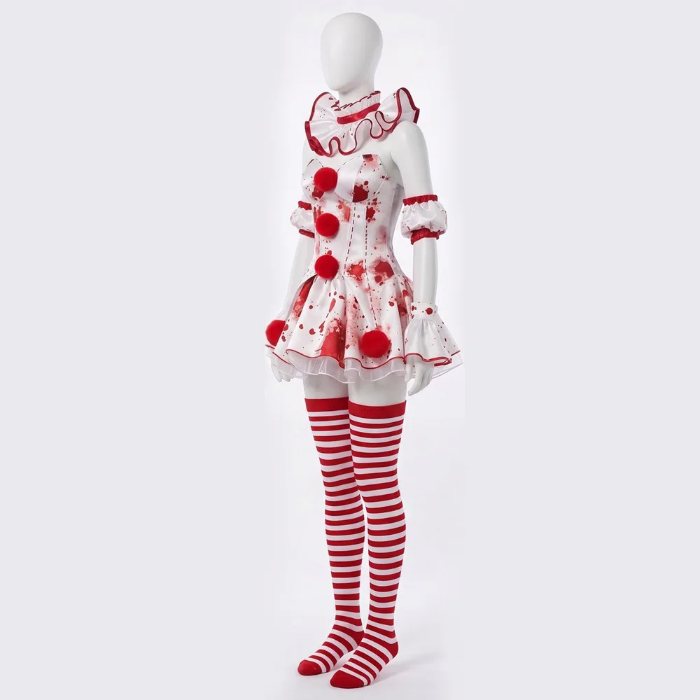AniLV Halloween Hallows' Eve Mutate Bloodthirsty Clown Uniform Vampire Circus Dress Outfit Cosplay Costume - view 2