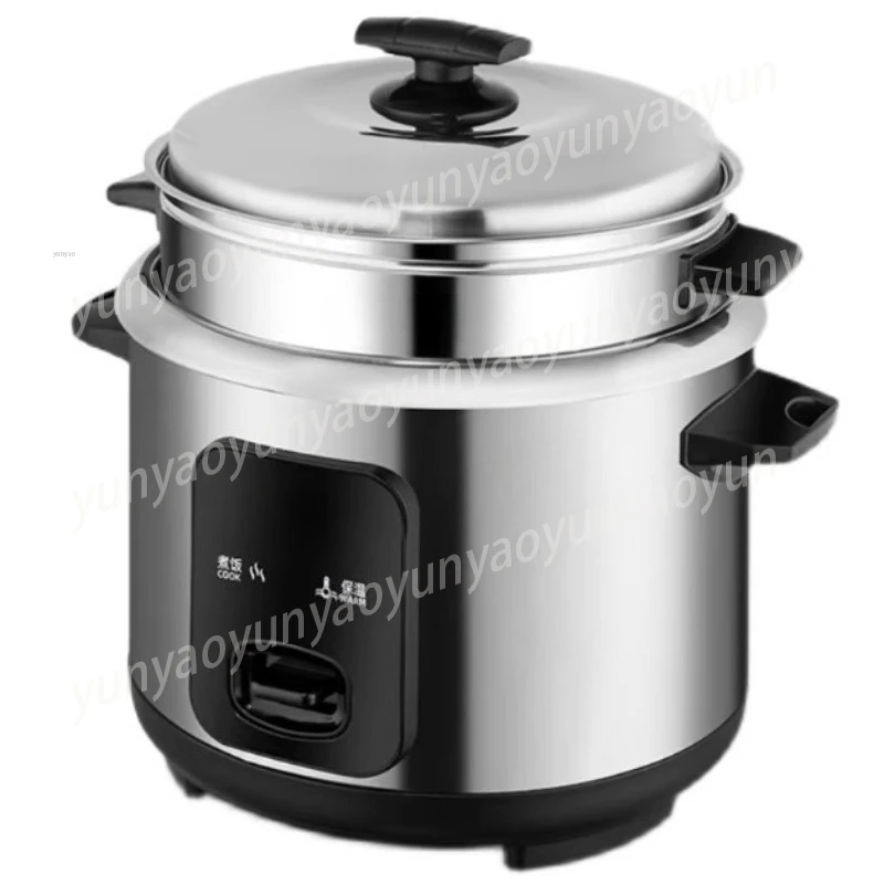 

304 Stainless Steel Rice Cooker Home, Non-Coated Healthy Inner Pot, Intelligent Digital Control Old Style 2L Family