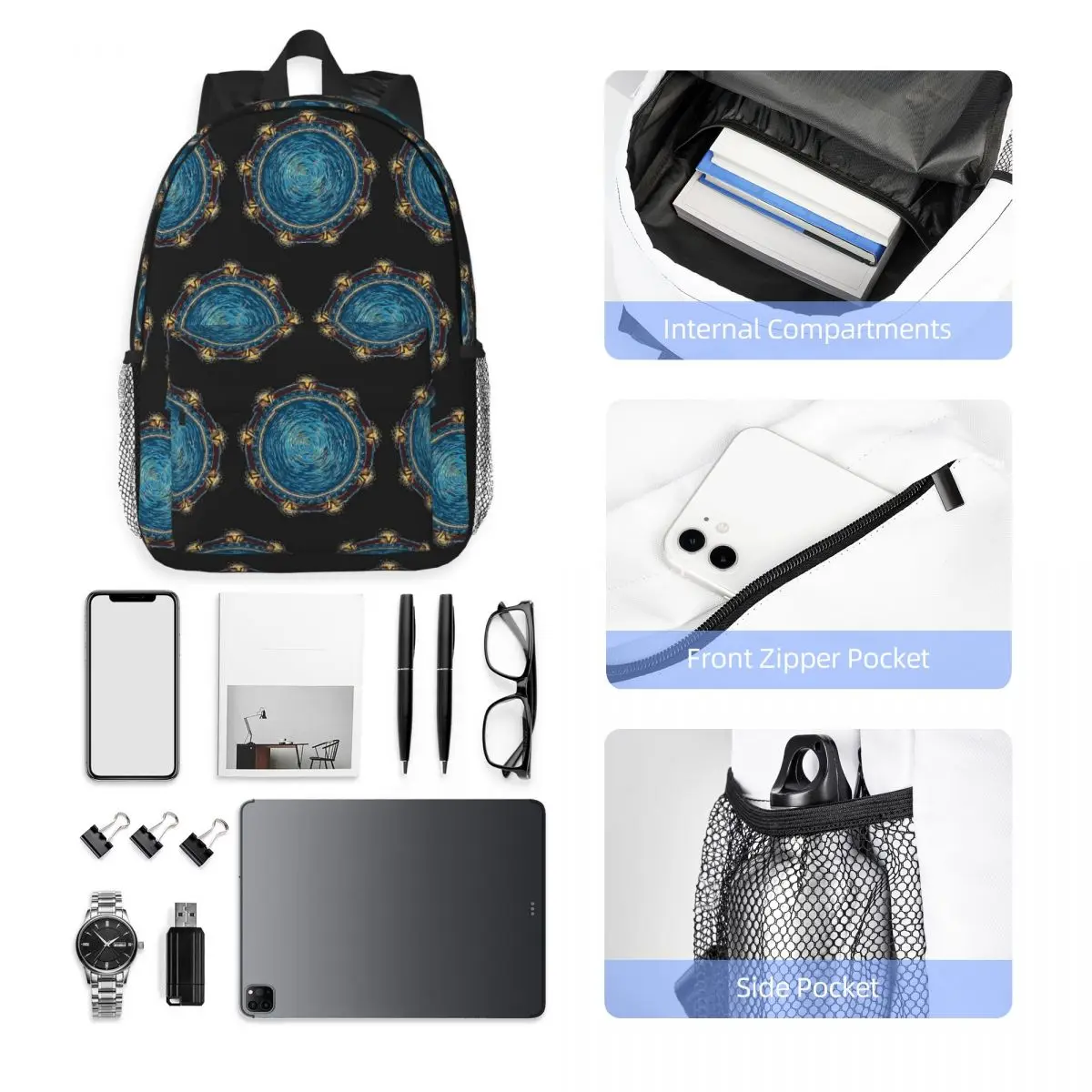 Starry G Backpack Hot Sale Daypack Large Capacity Boys Girls BookBag Shoulder Bags for Men Women School Bag