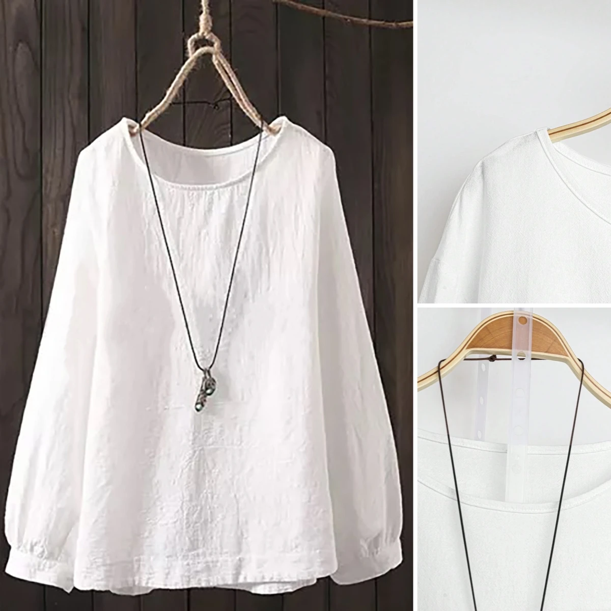 

New Hot Spring Summer 2025 Women Clothing Lightness Comfortable Crew Neck Long Sleeve Elegant Solid-color Casual Tops for Female