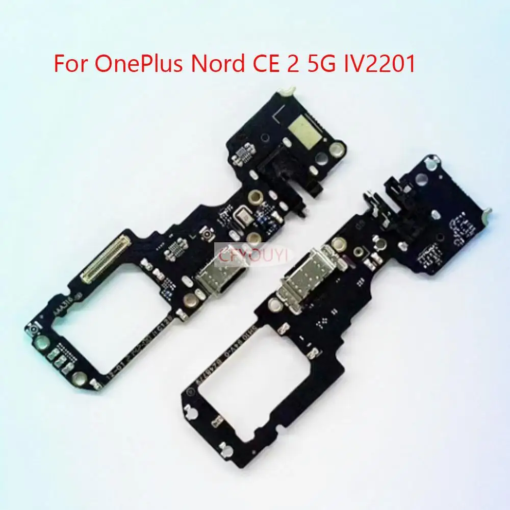 USB Charging Port Dock Charger Connector Board Flex Cable For Oneplus Nord CE 2 5G IV2201