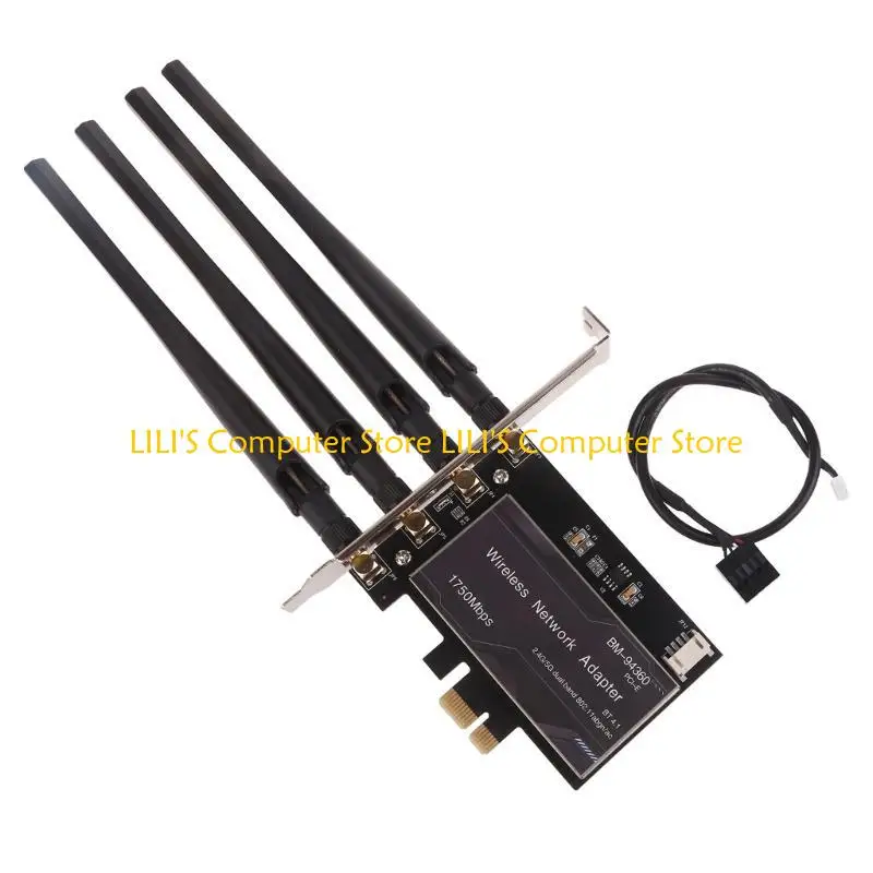 

A52B 1750mbps BM-94360 Wireless Adapter WiFi Card Networks Card PCIE Wifi Adapter Laptop Desktop PC Gaming 2.4Ghz/5Ghz