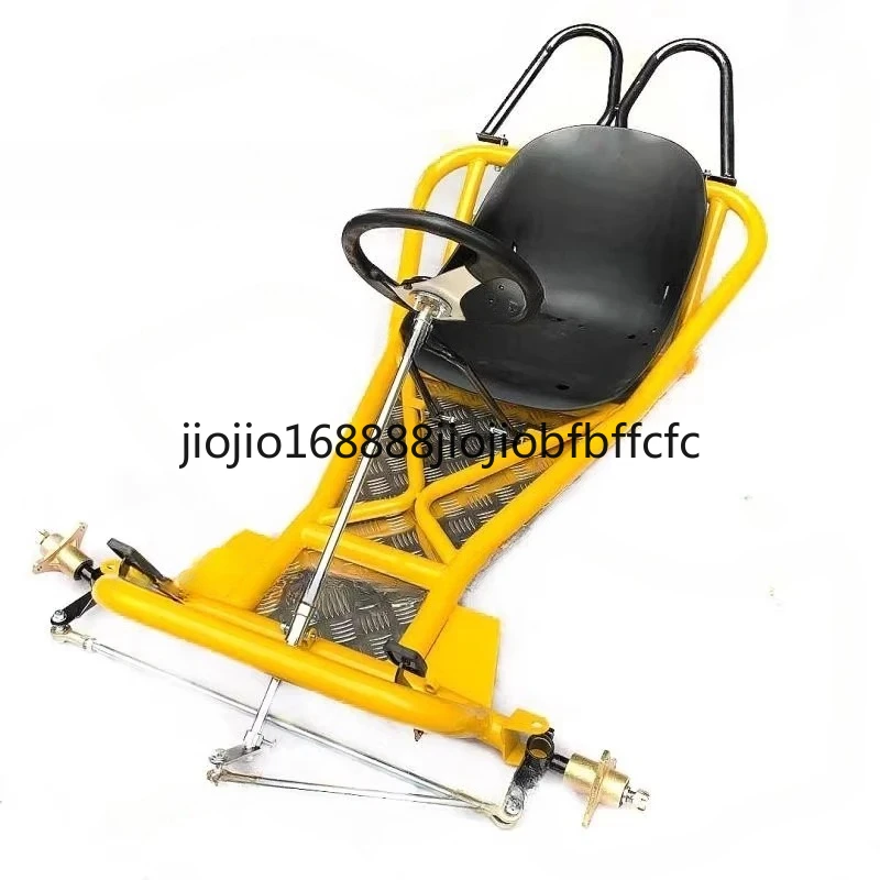 Suitable for modifying the front steering system, steering wheel rod, frame, and seat cushion of four-wheel motorcycles