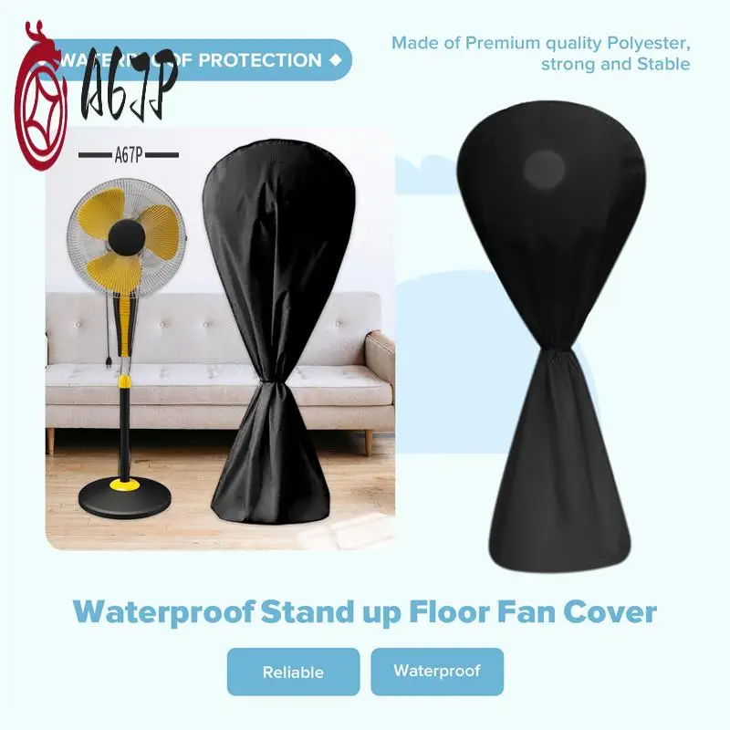 

A67P-Fan Dust Cover Waterproof Stand Up Floor Fan Cover Outdoor Pedestal Fan Cover Protector For Stand Fan Dustproof Cover