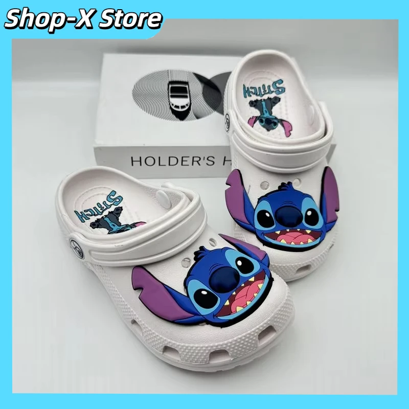 

New Stitch kids Light Cave Shoes Breathable Outdoor Leisure Beach Shoes Baotou Sandals Holiday Gift For Family