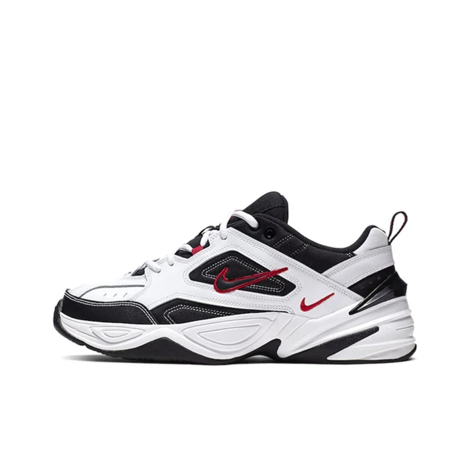 Nike M2K Tekno Chunky Sneakers Unisexes Low Top Noir/Blanc/Rouge AV4789-104