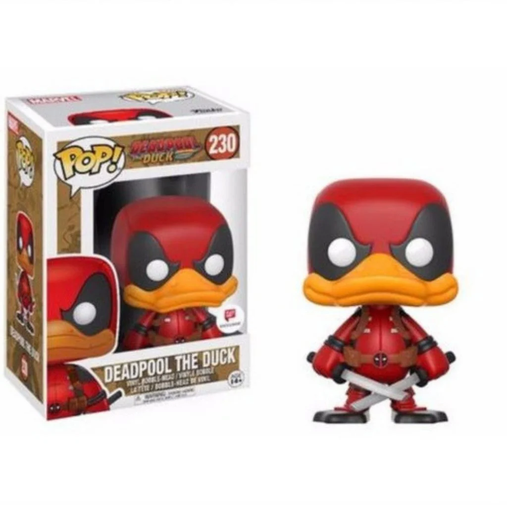 Funko Pop Movies حصري Deadpool the Duck 230 #   عمل نموذج لجسم جمع الفينيل نموذج لجسم اللعب #1