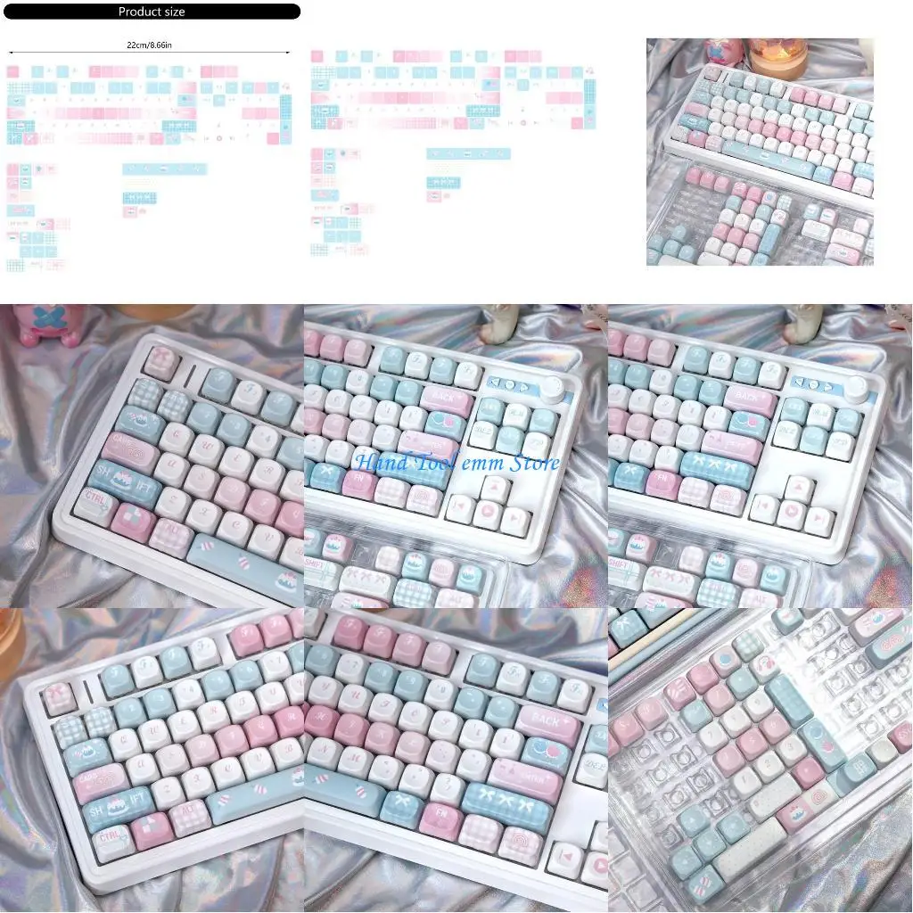 

H37F 131 Keycaps Heat Sublimated Lovely Cake Theme for Mechanical Keyboard