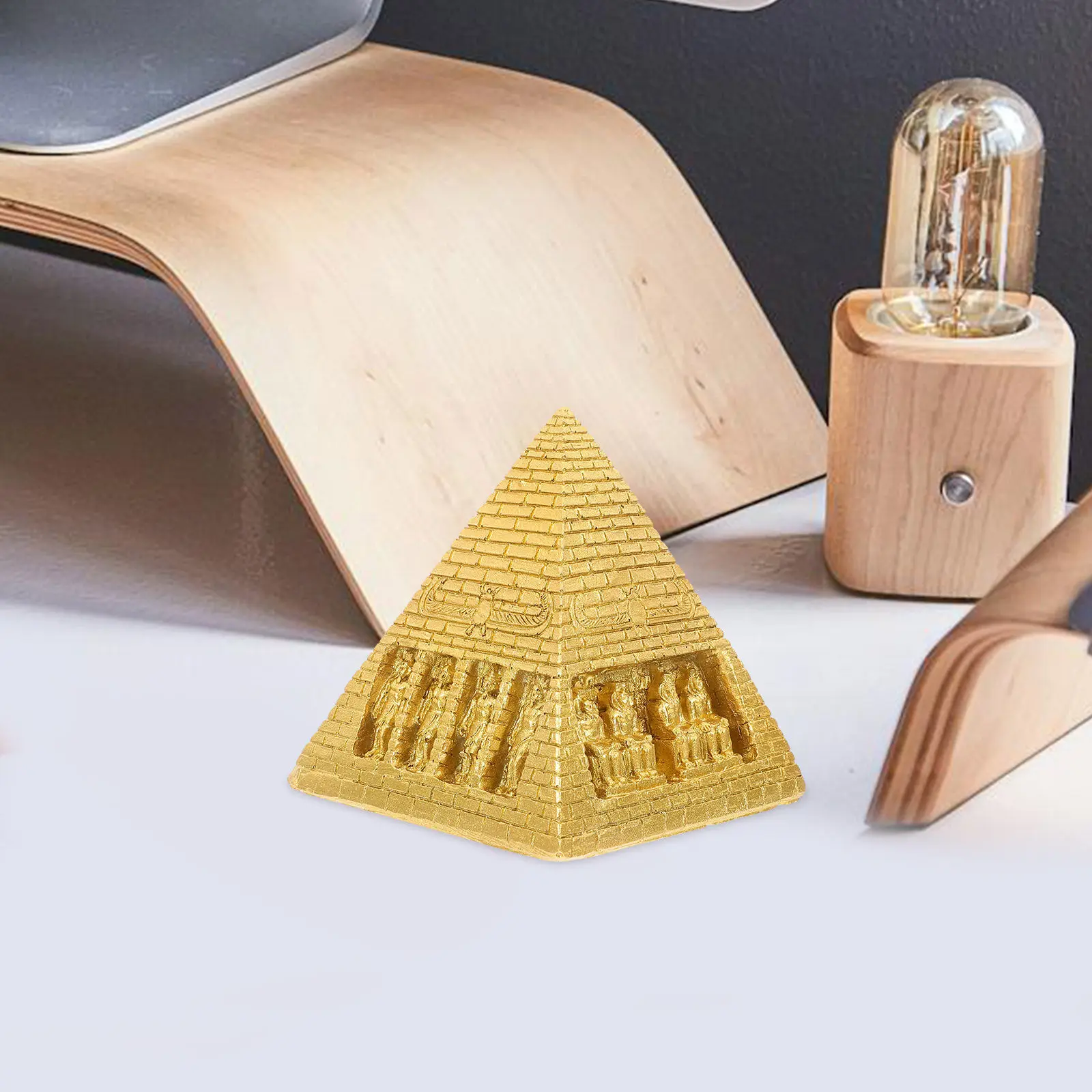 Decoration Ornament Home Halloween Christmas New Year Egyptian Pyramids Decor Indoor Decoration Home Desk Decoration Handcrafted