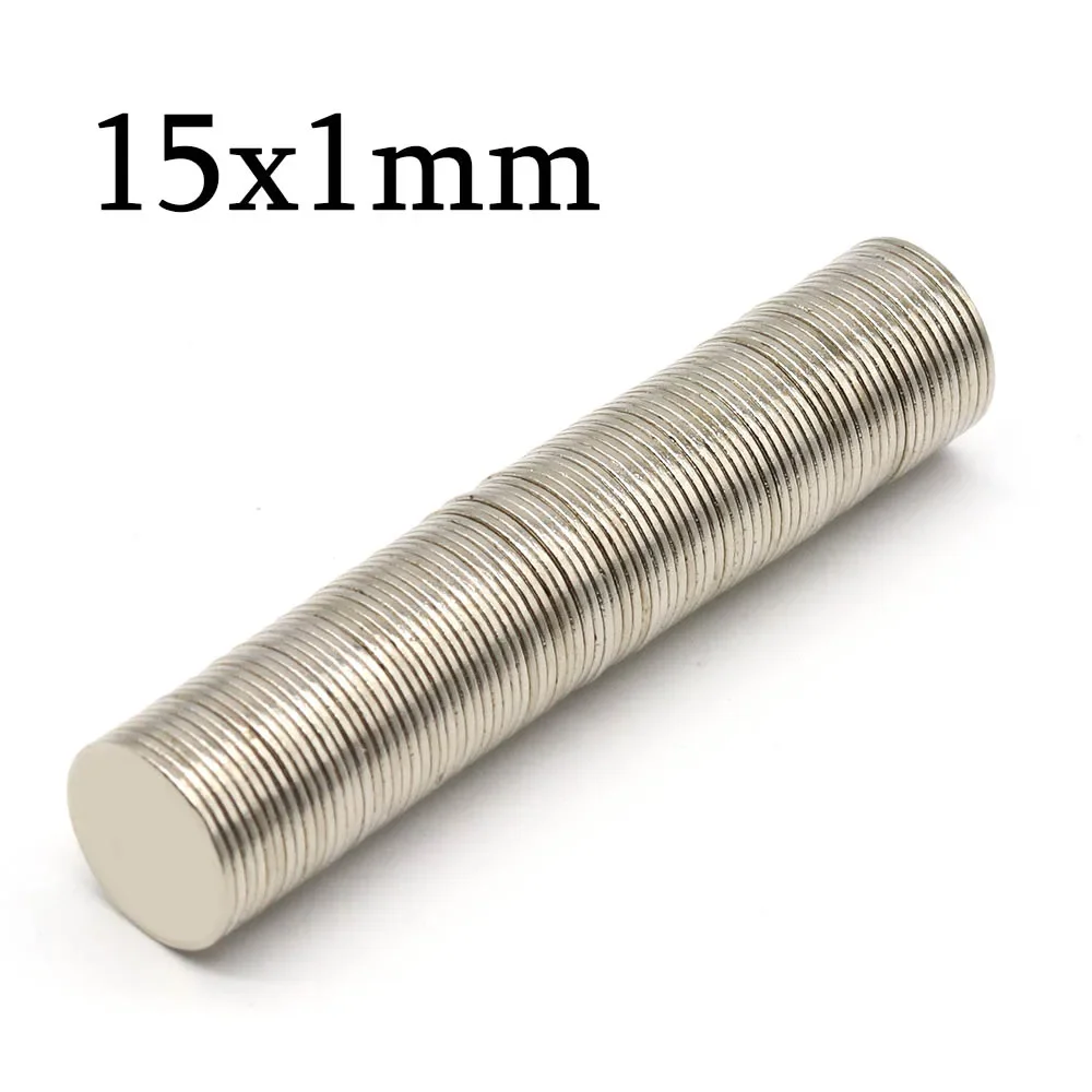 15mmx1mm Super Strong Round Neodymium Magnet Powerful Magnets N35 small Permanent Magnetic NdfeB Refrigerator Magnet 15x1