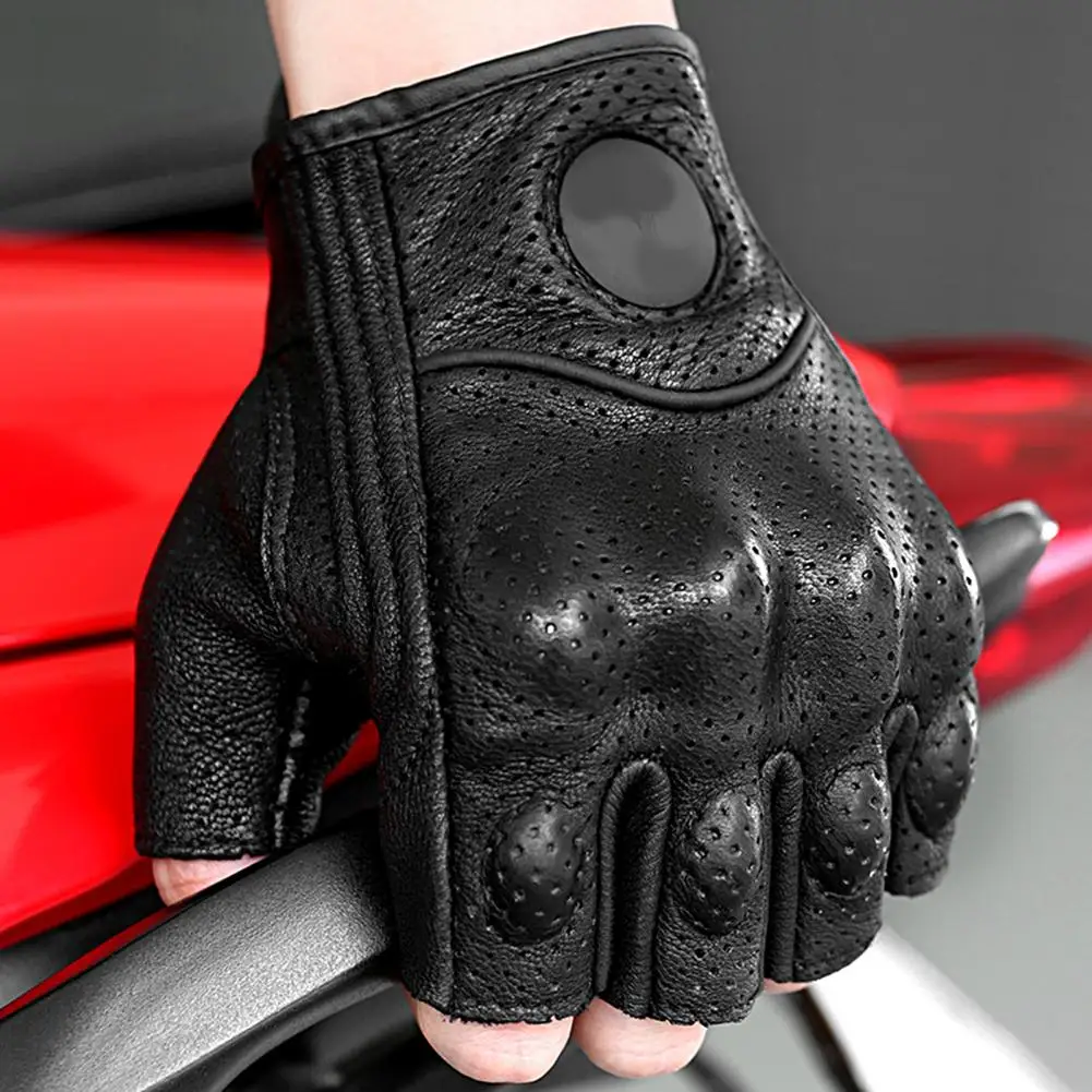 Motorcycle Gloves Breathable Half Finger Racing Gloves Outdoor Sports Riding Cross Dirt Bike Gloves Ridding Gloves