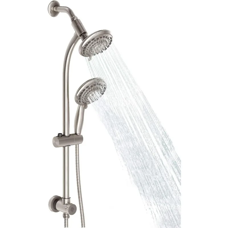 Handheld Showerhead & Rain Shower Combo for Easy Reach, 27.5