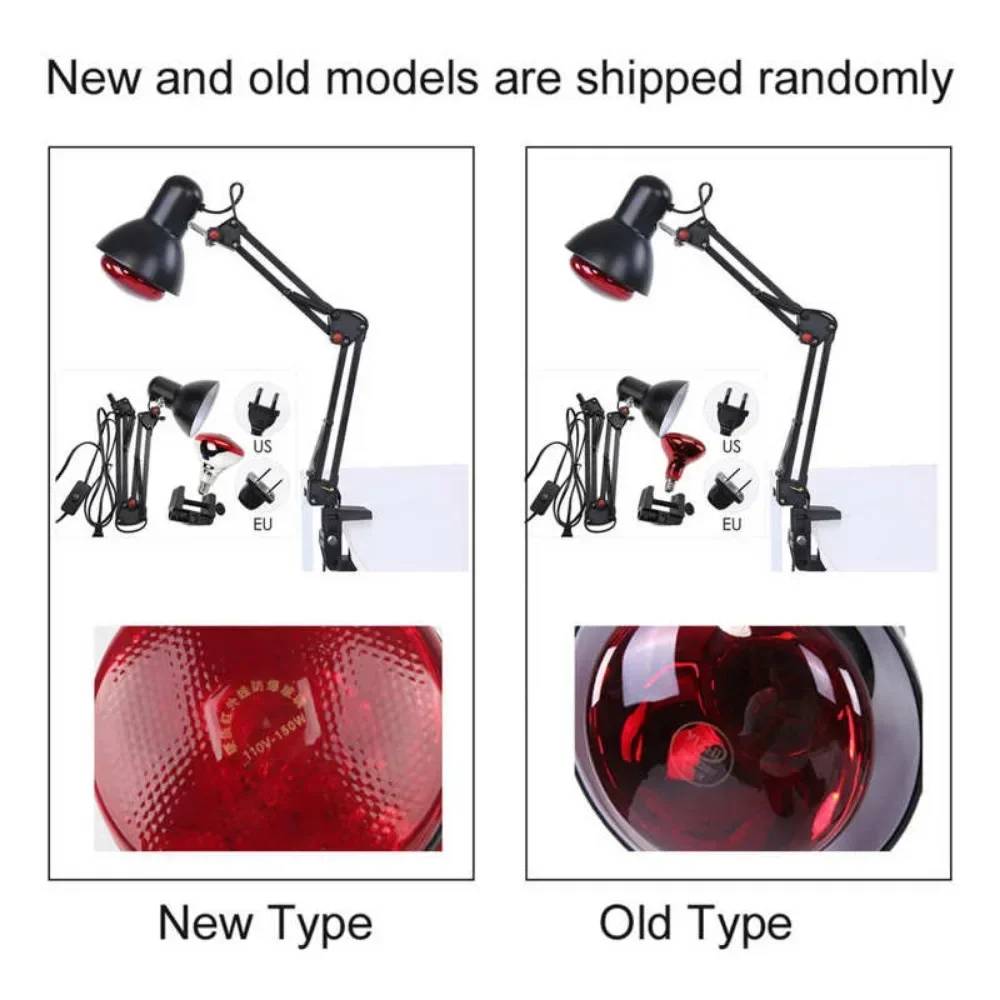 การดูแลสุขภาพโคมไฟบําบัดสีแดงอินฟราเรดพร้อมแขนยืดหยุ่นความร้อนอินฟราเรดอุปกรณ์แสงสีแดงสําหรับการกายภาพบําบัดบรรเทาอาการปวดด้วยอินฟราเรด