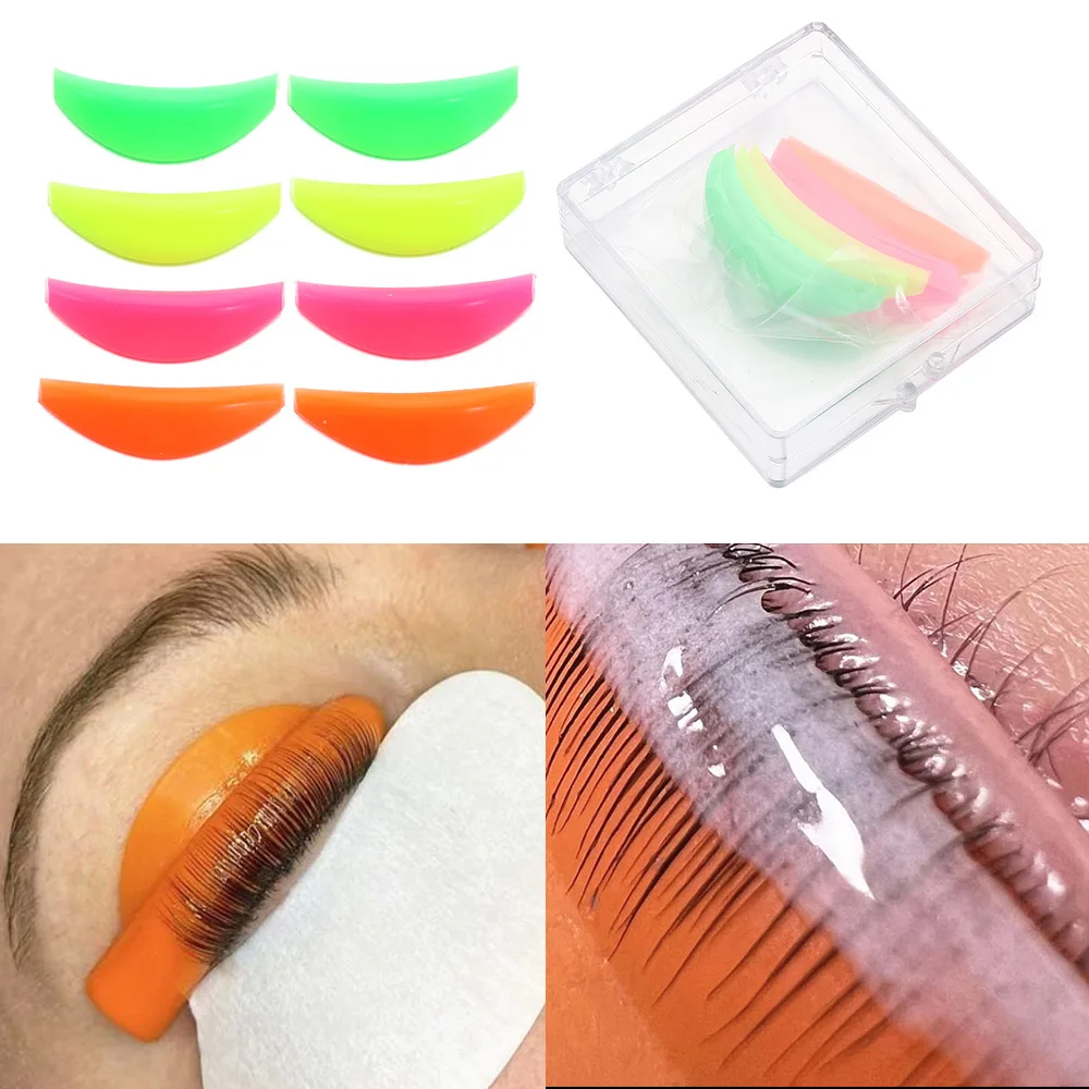 8Pcs Lashlift Silicone Eyelash Lift Perm Pads Kit Eye Curler Rods Tools Shield Lifting 3D Eyelash Curler Makeup Applicator