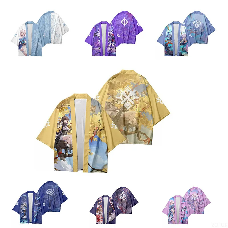 

3D Printed Cosplay Summer Feather Woven Cloak Robe Kimono Half Sleeved Cloak Cardigan Top