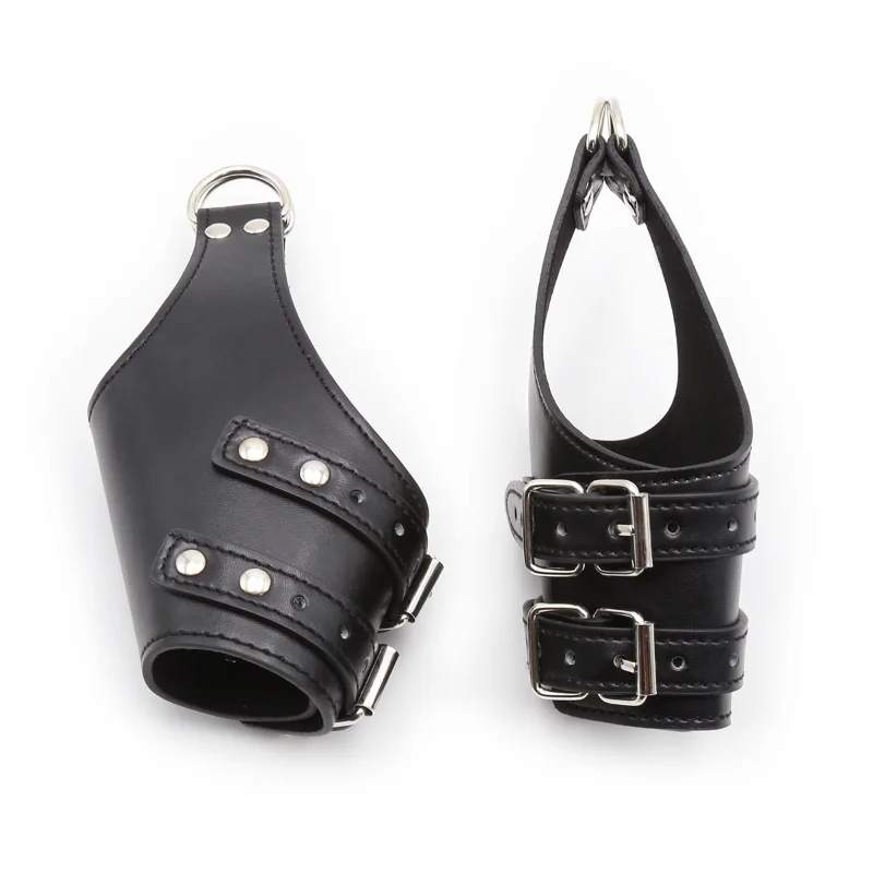 4 Types PU Leather Wrist Suspension Bondage Hanging Cuffs Padded Handcuffs Spreader Bar BDSM Adult Game Restraints Sex Toys