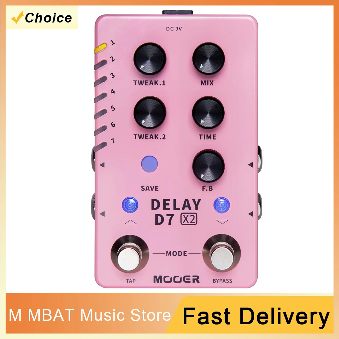 Mooer D7 X2 Delay G…