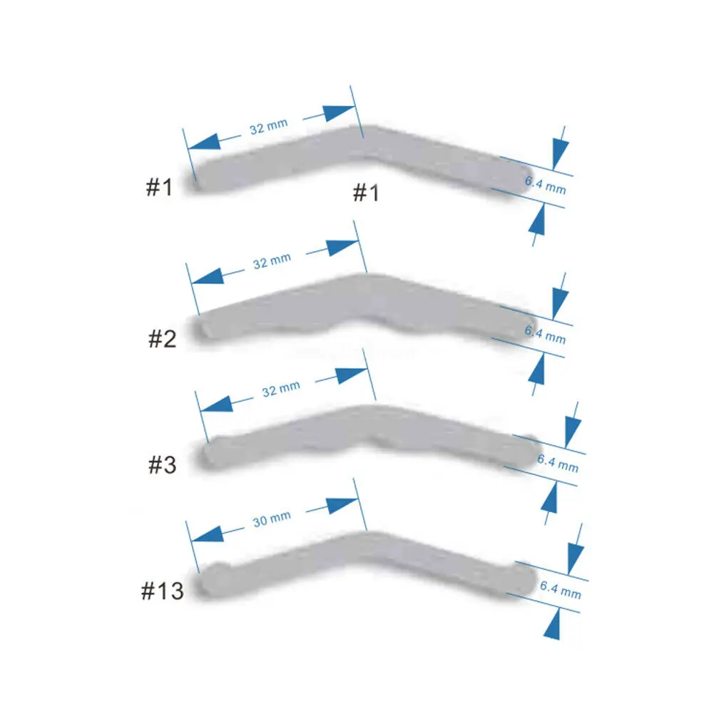 EASYINSMILE 144Pc Dental Universal Matrix Bands Tofflemire Stainless Steel Bands .0015 4Type(#1/#2/#3/#4) 0.04mm