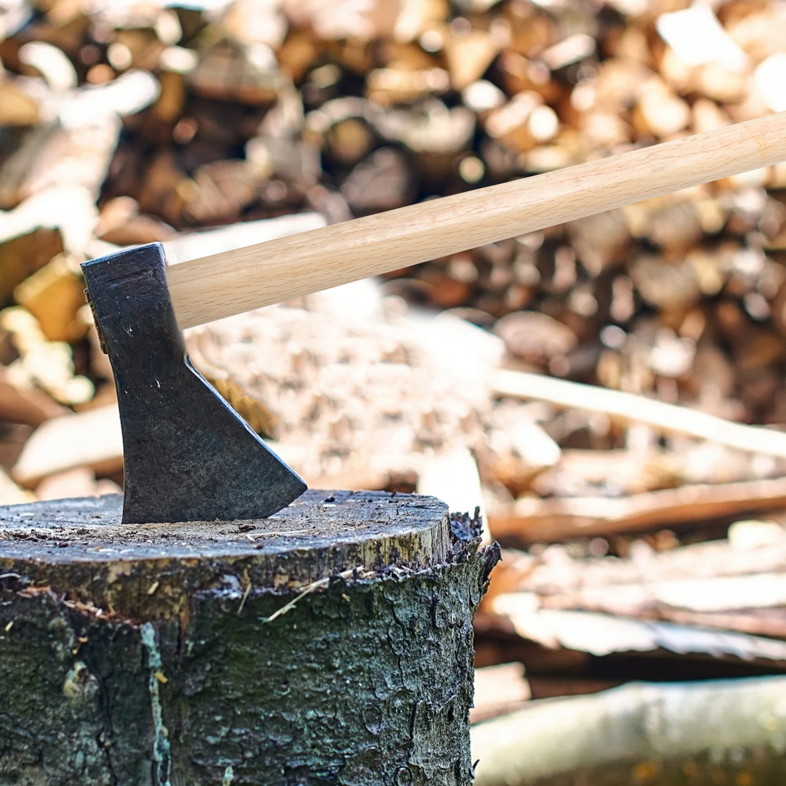

Axe Replacement Wooden Handle For Axe Durable Smooth Wood Handle No Burrs Outdoor Camping Hiking Gardening Tool Part