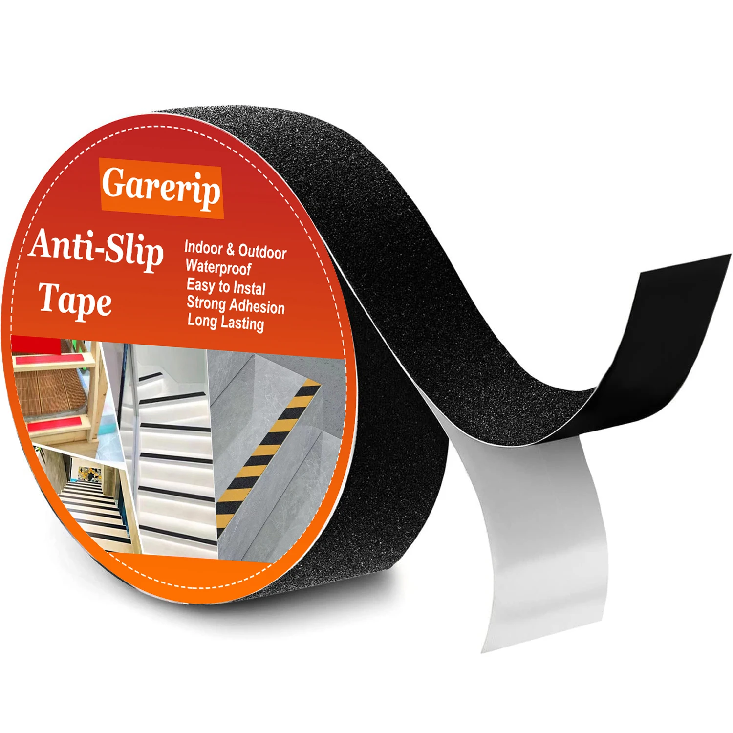 Image of 1 Rolle Anti-Rutsch-Traktionsband, 2,5 cm x 10,7 m, Geeignet für Innen- oder Außentreppen, Badewannen, Boote, etc., Anti-Rutsch-Klebeband, Spezielles Anti-Rutsch-Rollenband für Treppenstufen