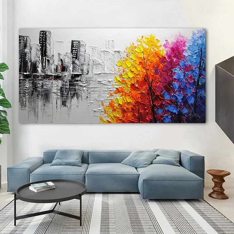 

GATYZTORY Frame Abstract Picture DIY Painting By Numbers Acrylic Paint On Canvas Handpainted Oil Painitng For Living Room Arts