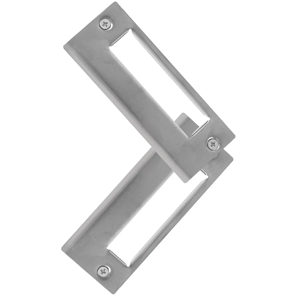 

2Pcs Door Lock Accessories Stainless Steel Deadbolt Strike Plate Cover Door Hole Filler Reinforcement Plate Hole Filler