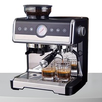 Automatic Multifunctional Bean to Cup Steam Stainless Steel Coffee Maker Espresso Machine With Grinder