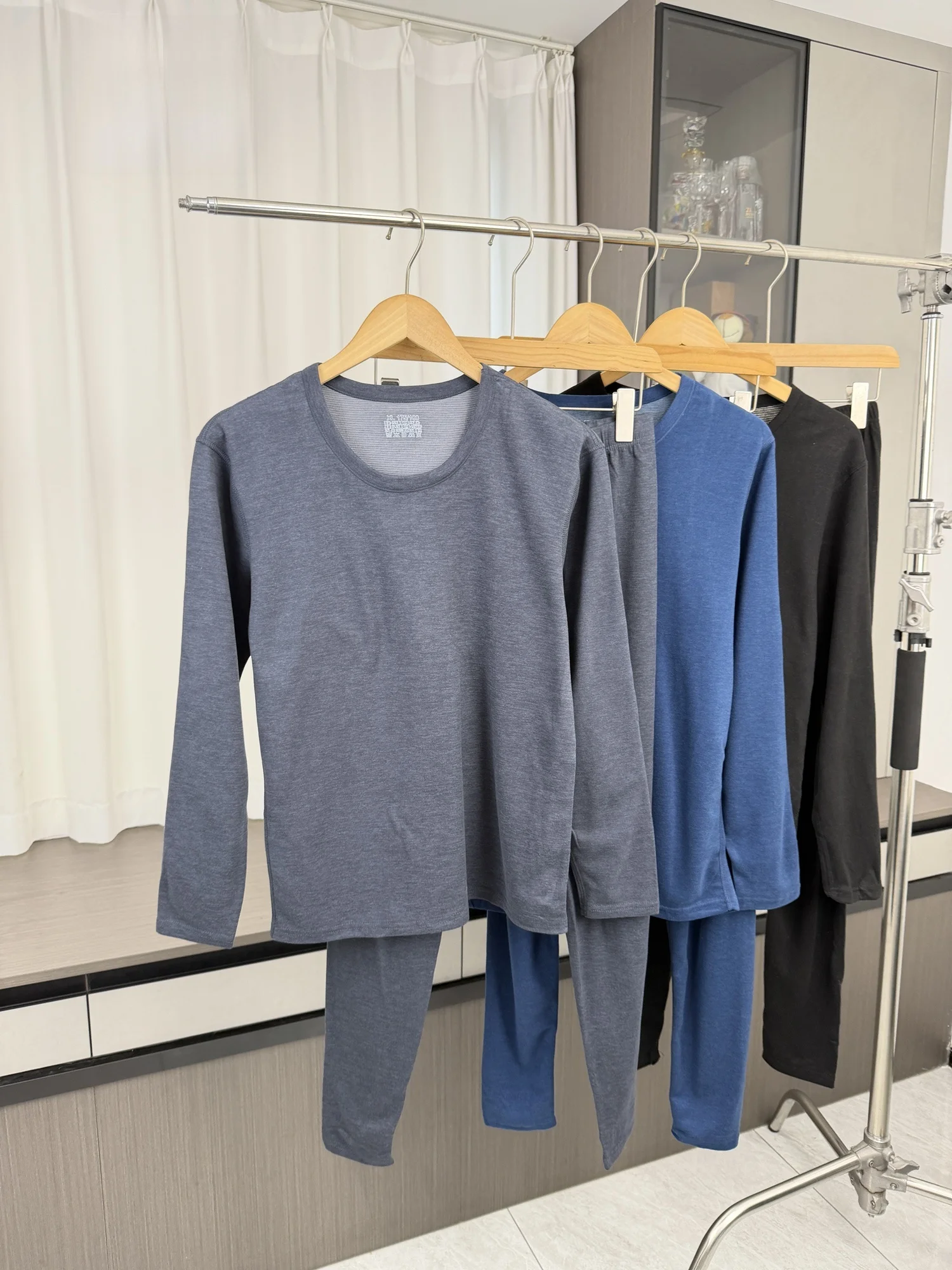 Warm Cashmere Silk Underwear! Double-Sided Brushed Skin-Friendly Men's Autumn Winter Thermal Set Home Clothes Inner Wear