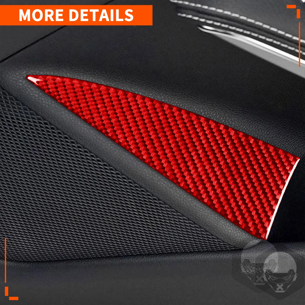 For Mercedes-Benz CLA C117 2014-2018 GLA X156 2015-2019 Door Trunk Lift Button Panel Cover Trim Carbon Fiber Car Accessories