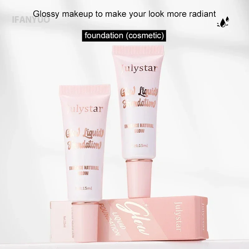 Liquid Pearlescent Foundation High Coverage Concealer 3D Contour Shadow Waterproof Lasting Brighten Shiny Face Body Highlighter